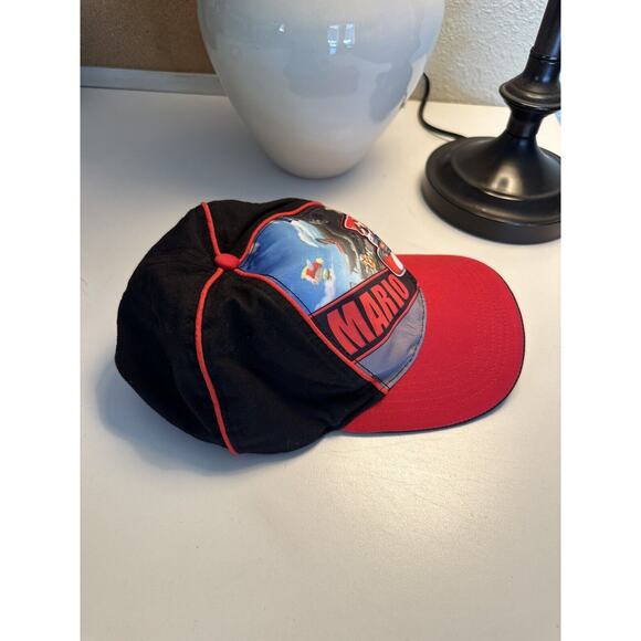 Men's Black and Red WII Mario Kart Adjustable Cap Hat - Picture 4 of 7